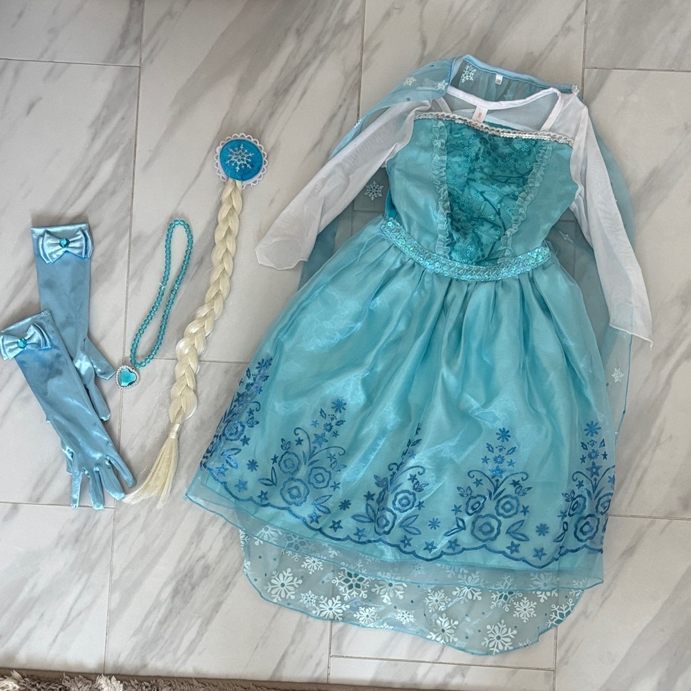 Frozen-Inspired Ice Queen Costume Set